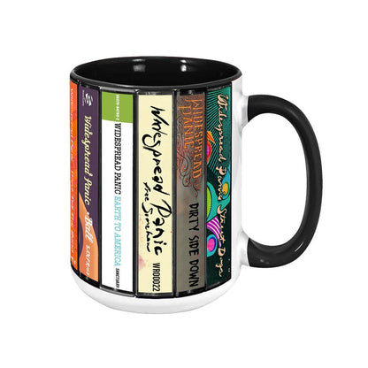 Widespread Panic Albums Cassette Collection Retro Accent Mug