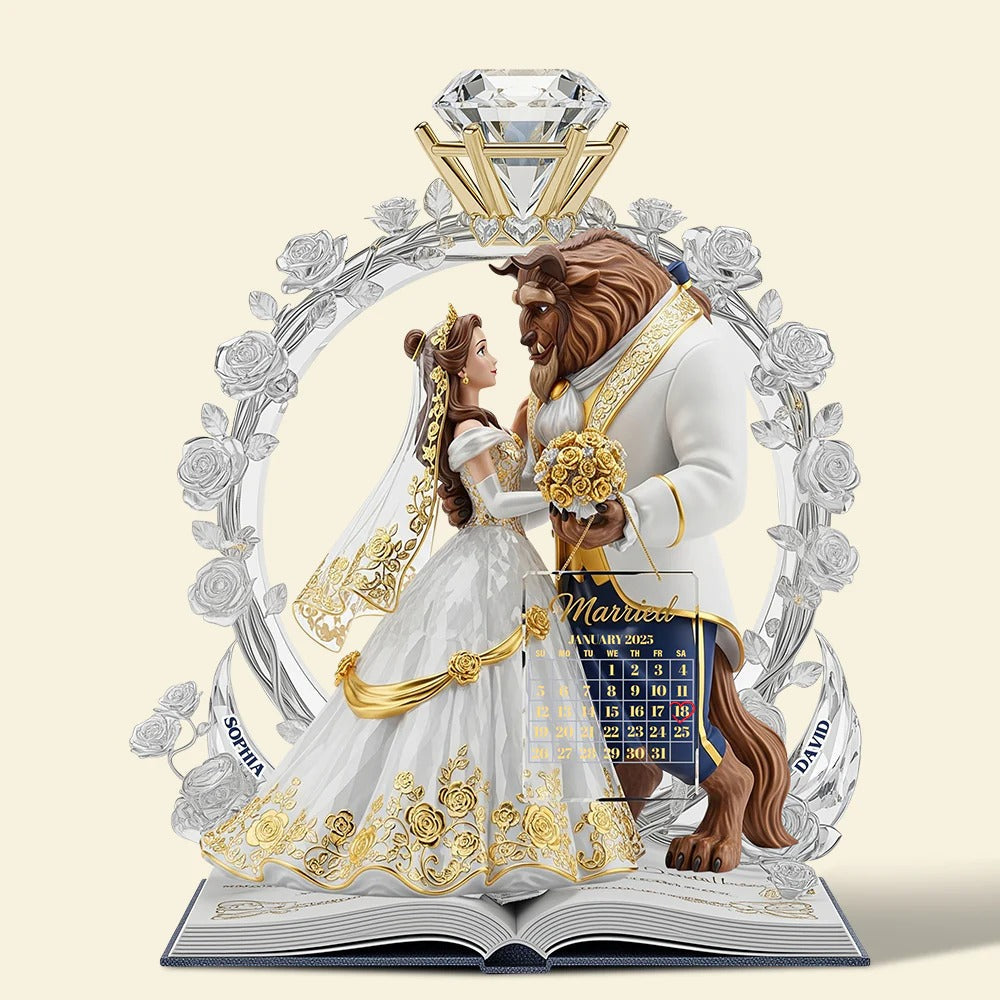 Our Fairytale Begins - Personalized Custom Shaped Acrylic Plaque