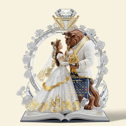 Our Fairytale Begins - Personalized Custom Shaped Acrylic Plaque