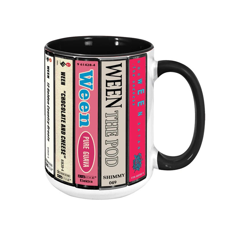 Ween Albums Cassette Collection Retro Accent Mug