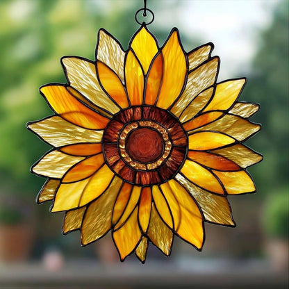 Sunflower Acrylic Window, Sunflowers Window Hanging