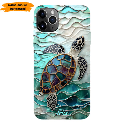 Personalized Sea Turtle Ocean Phone Case