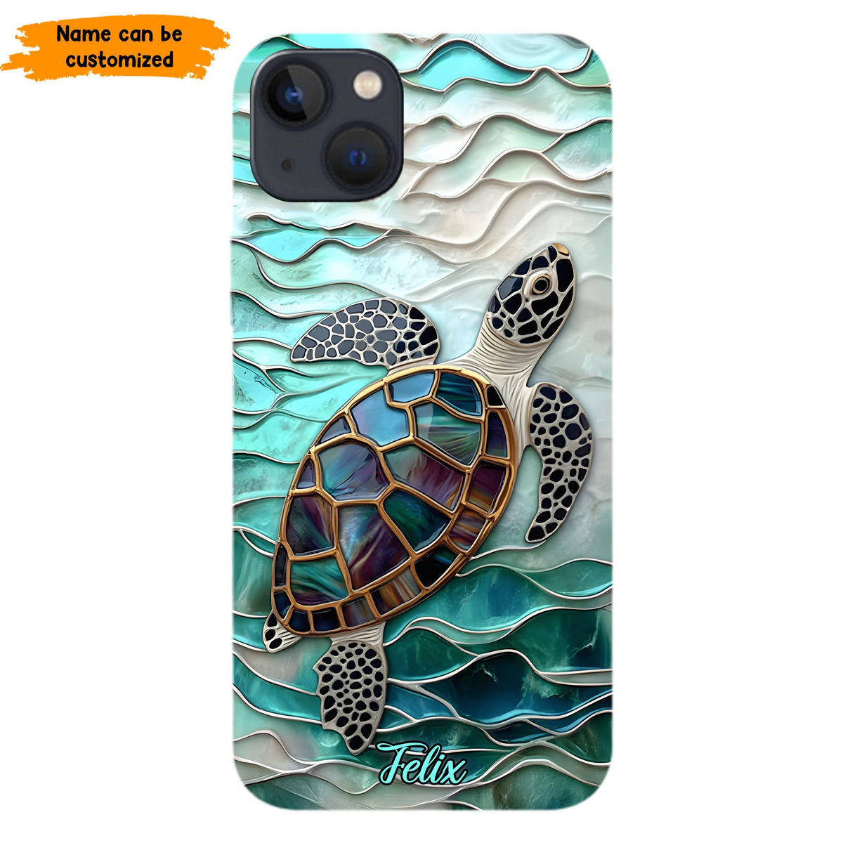 Personalized Sea Turtle Ocean Phone Case