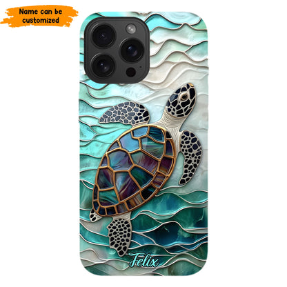 Personalized Sea Turtle Ocean Phone Case