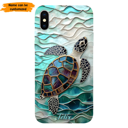 Personalized Sea Turtle Ocean Phone Case