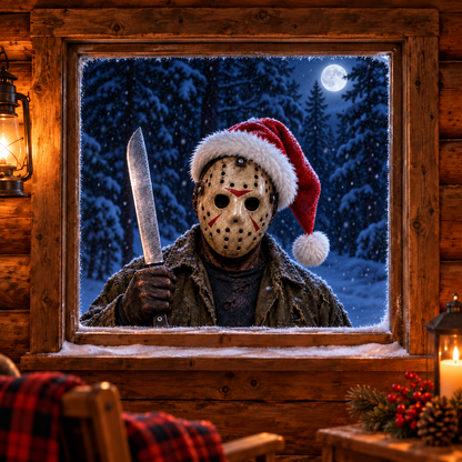 Creepy Christmas Window Decal