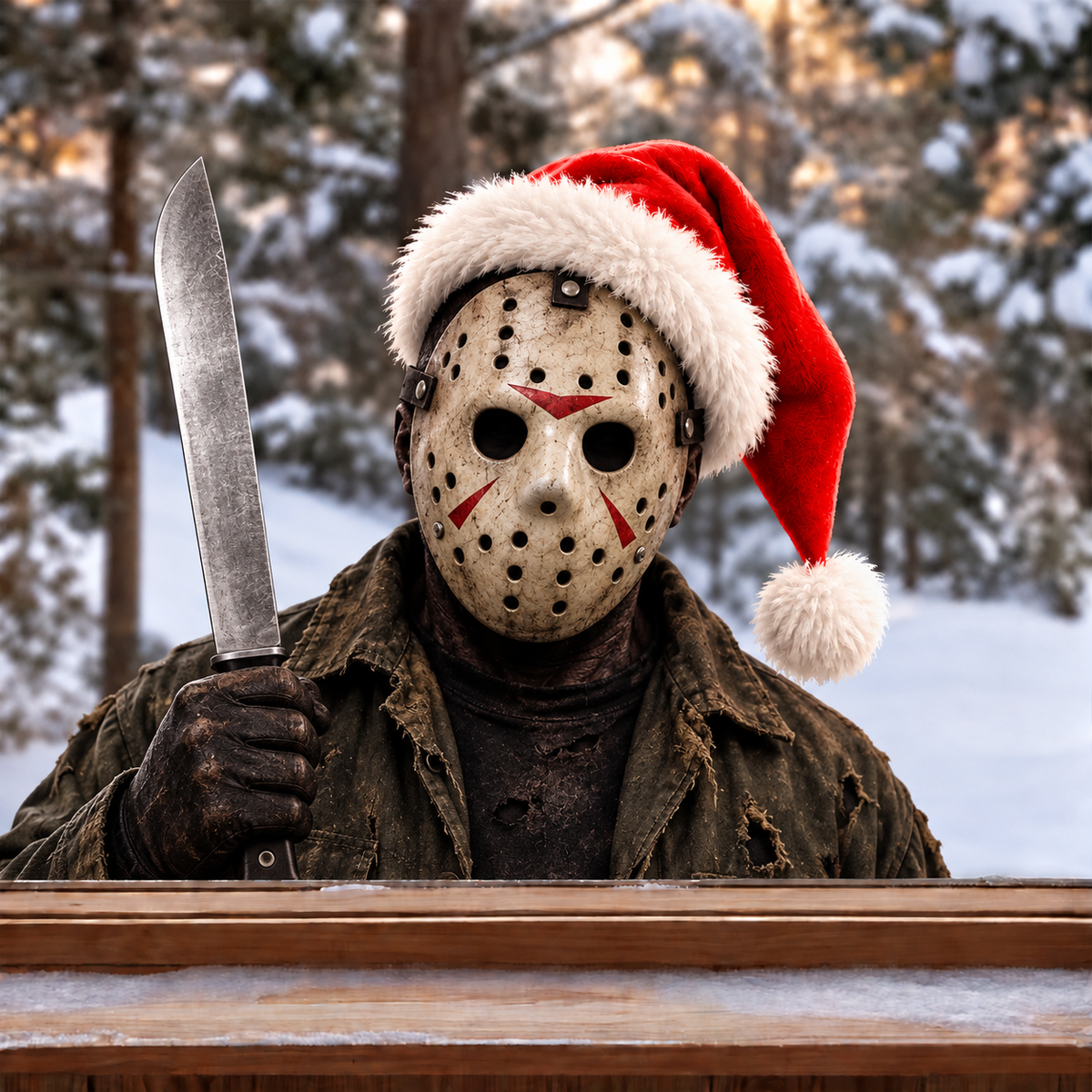 Creepy Christmas Window Decal