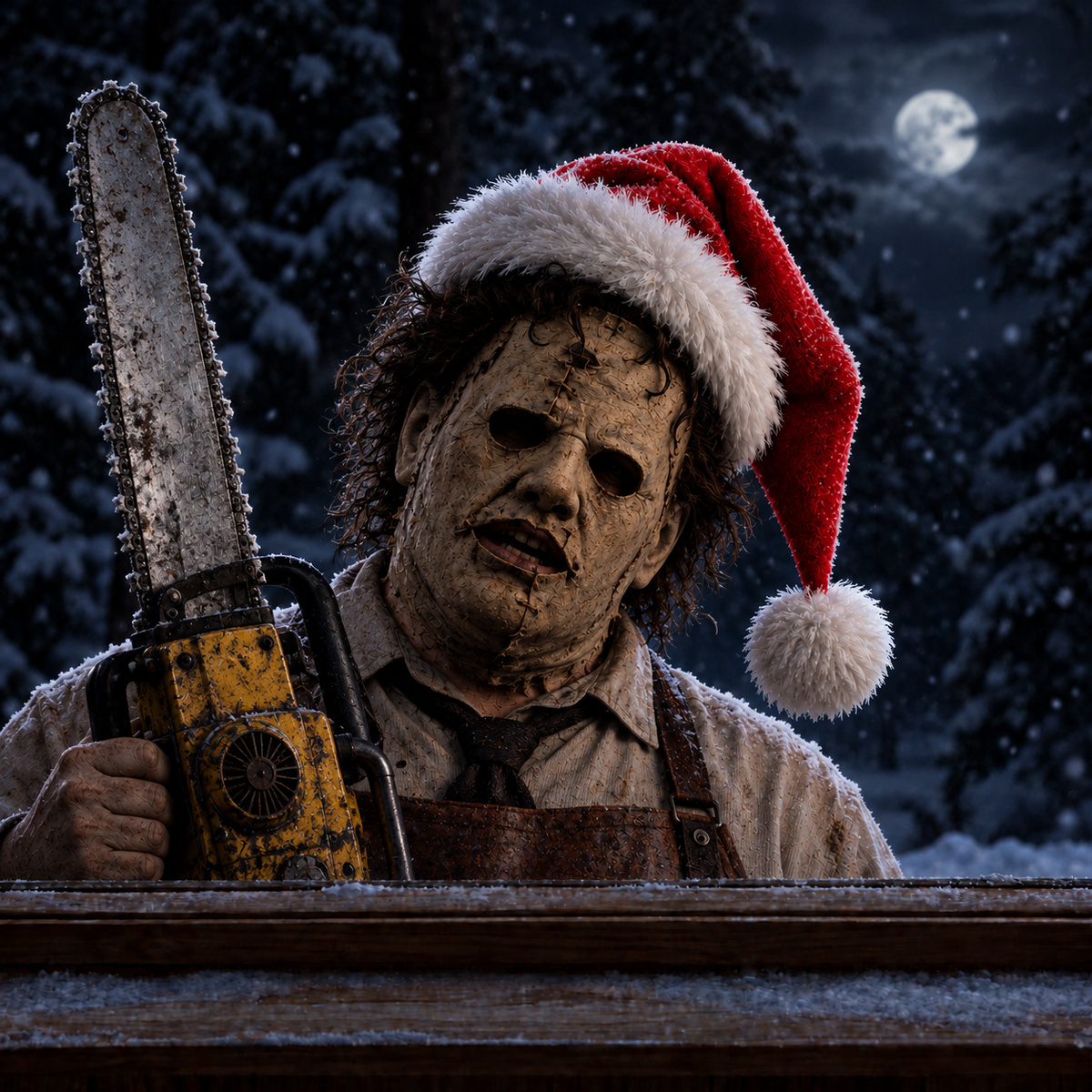 Creepy Christmas Window Decal