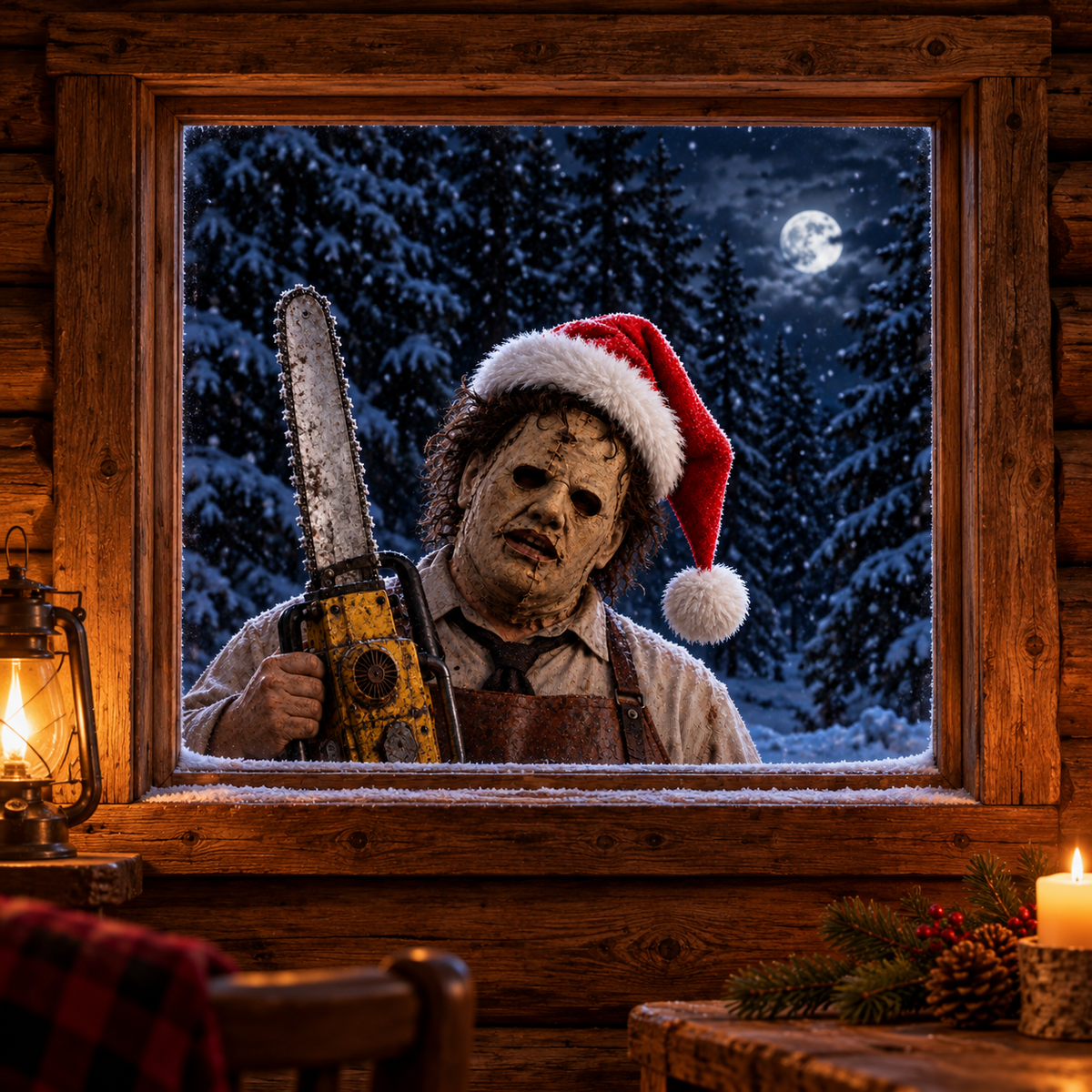 Creepy Christmas Window Decal