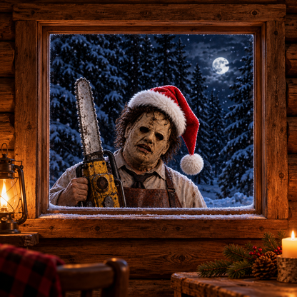 Creepy Christmas Window Decal
