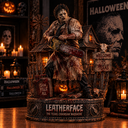 Leatherface Chainsaw Killer - Horror Collectible Table Decor