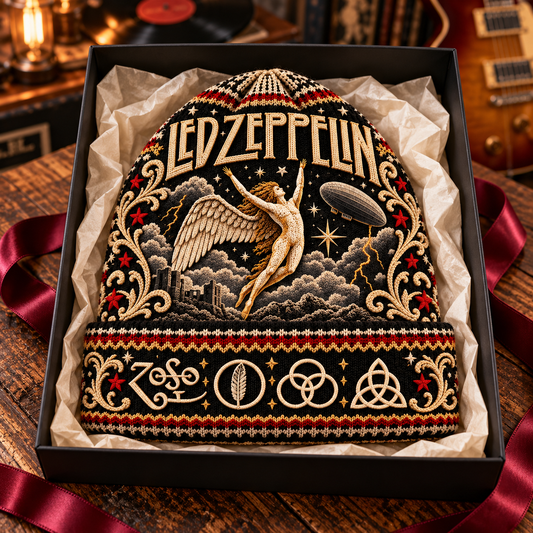 Led Zeppelin Beanie Hat - Retro Rock Music Gift
