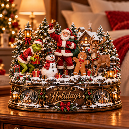 Christmas Character Wooden Block Sign
