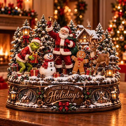 Christmas Character Wooden Block Sign