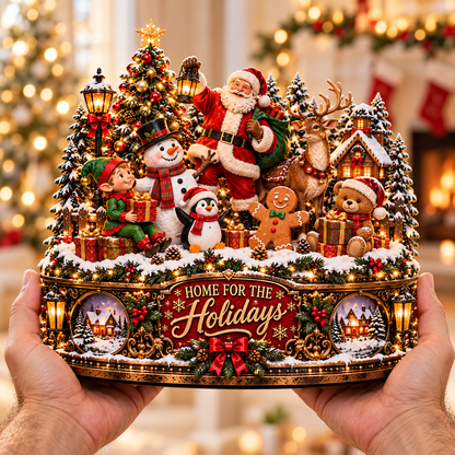 Christmas Character Wooden Block Sign Version 2