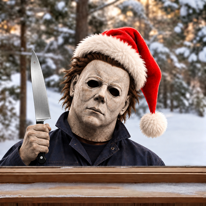 Creepy Christmas Window Decal