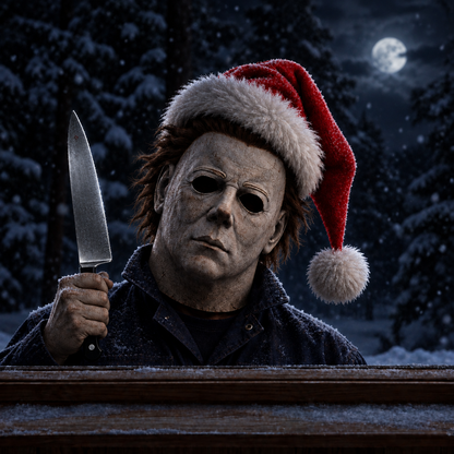 Creepy Christmas Window Decal