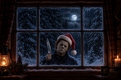 Creepy Christmas Window Decal