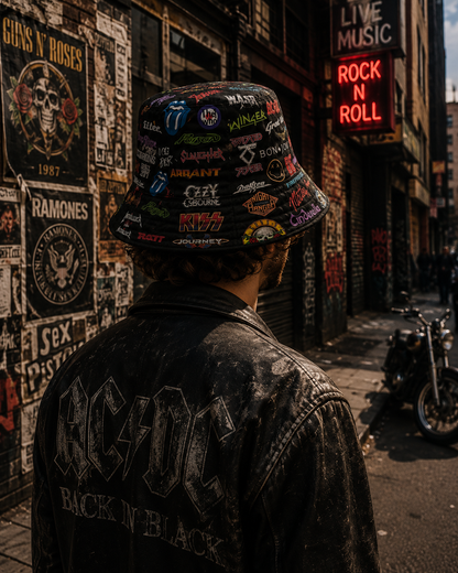 Classic Rock All Over Bucket Hat Version 2