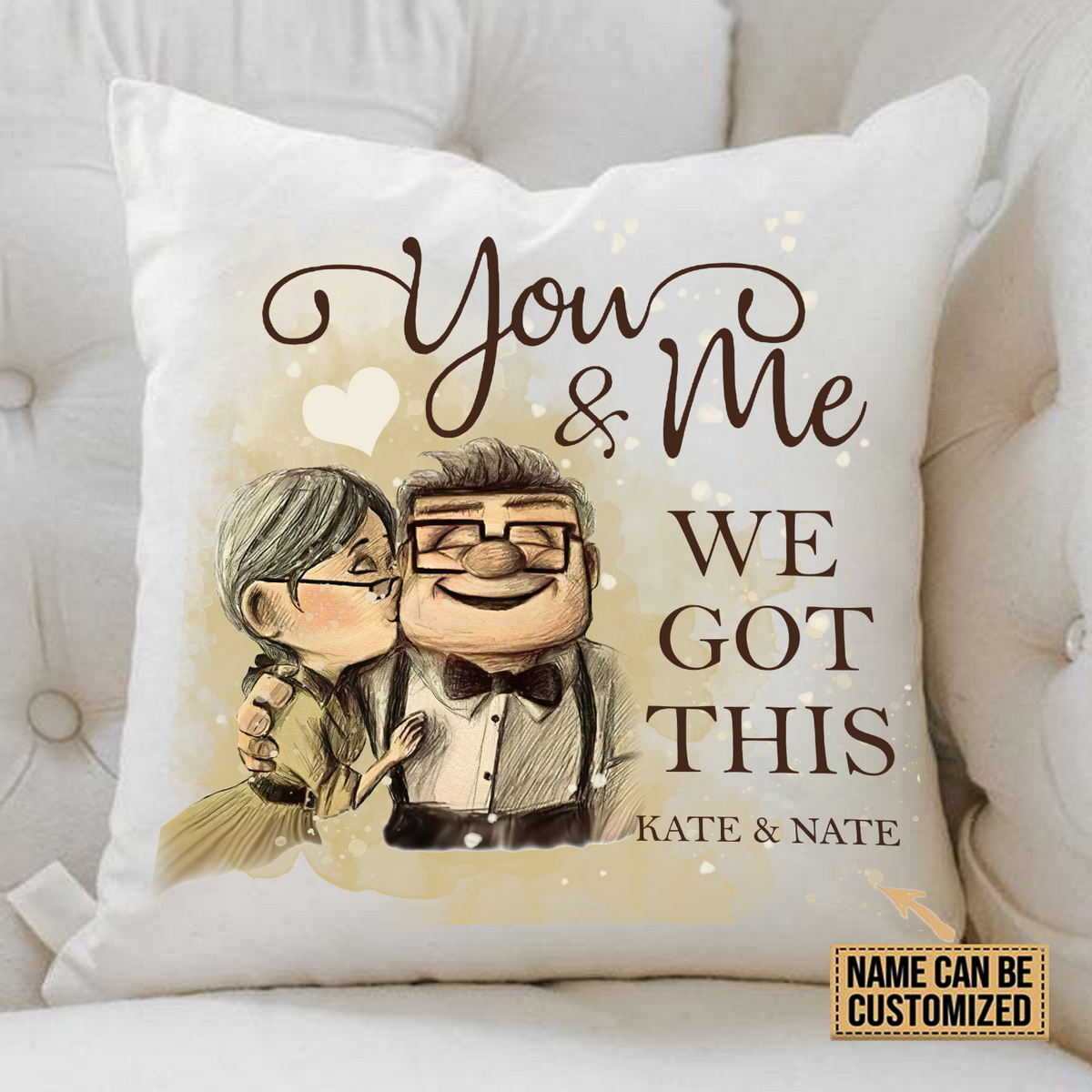 You & Me We Got This - Personalized Couple Pillow