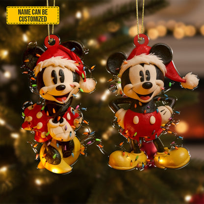 Naughty Claus Couple Ornament  - Personalized Gifts For Couple Ornament