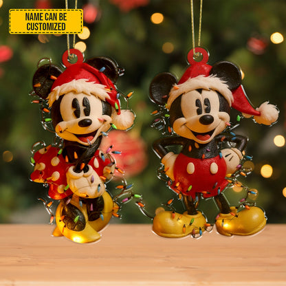 Naughty Claus Couple Ornament  - Personalized Gifts For Couple Ornament