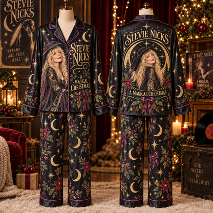 Stevie Nicks A Magical Christmas Pajama Set - Unique Christmas Gift for Music Fans