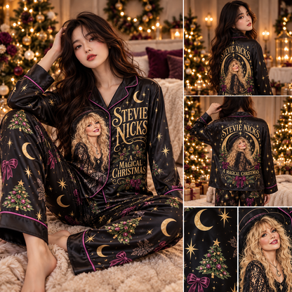 Stevie Nicks A Magical Christmas Pajama Set - Unique Christmas Gift for Music Fans