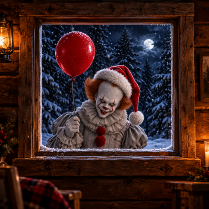 Creepy Christmas Window Decal