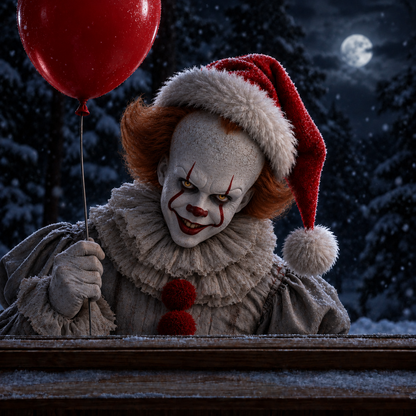 Creepy Christmas Window Decal