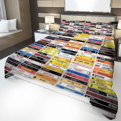 Classic Rock Metal Cassette Bedding Set -Gift For Rock Music Lovers