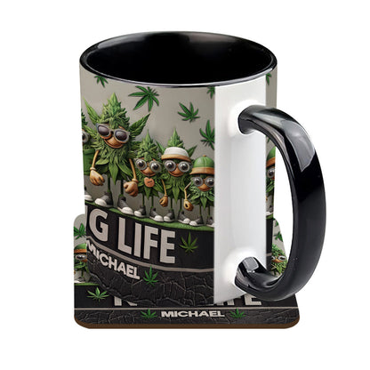 Nug Life - Personalized Weed Accent Mug