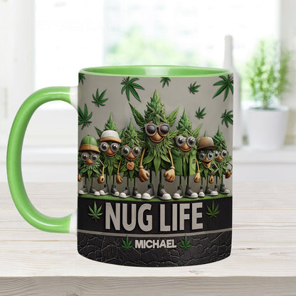 Nug Life - Personalized Weed Accent Mug