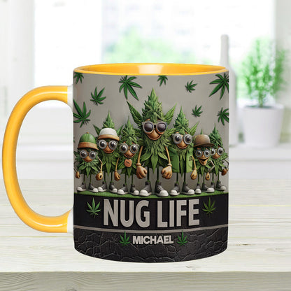 Nug Life - Personalized Weed Accent Mug