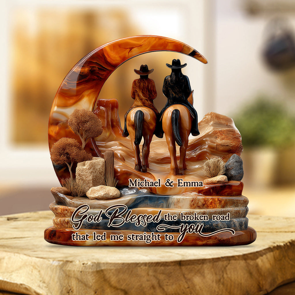 You And Me We Got This - Personalized Couple Custom Shaped Acrylic Plaque