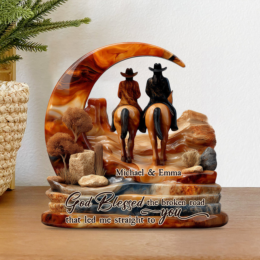 You And Me We Got This - Personalized Couple Custom Shaped Acrylic Plaque