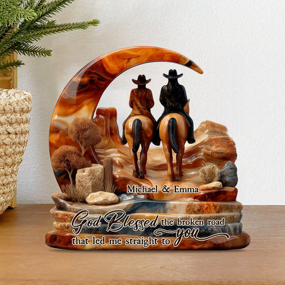 You And Me We Got This - Personalized Couple Custom Shaped Acrylic Plaque