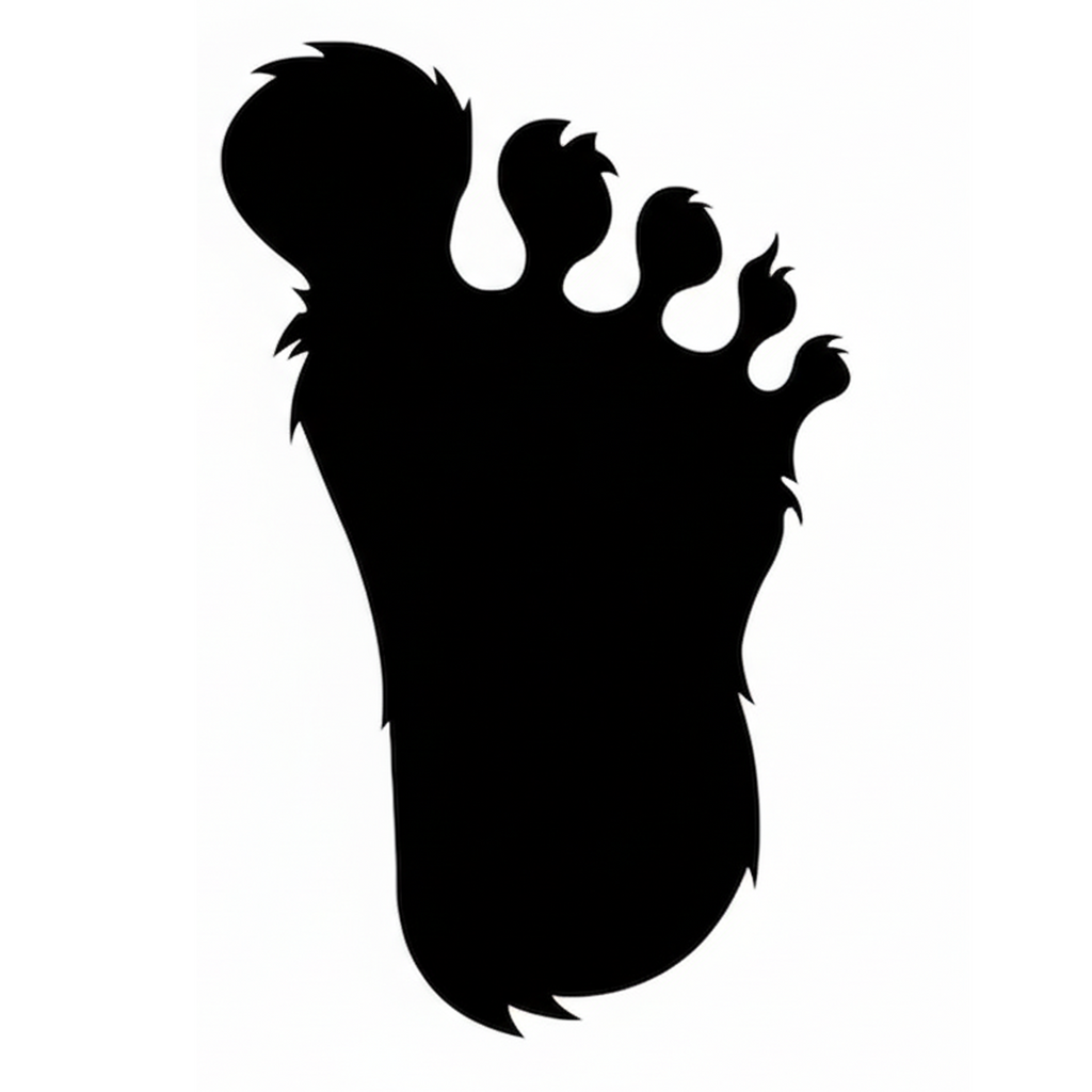 Bigfoot Print Sticker