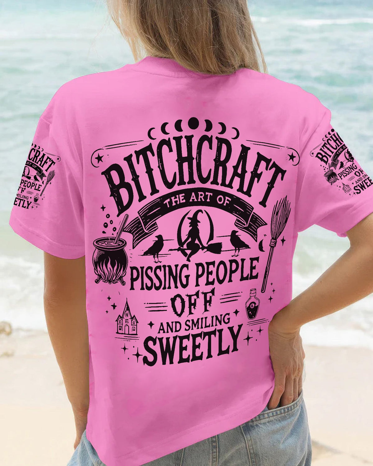 Bitchcraft All Over Print Shirt - The Art of Sass & Sweet Revenge