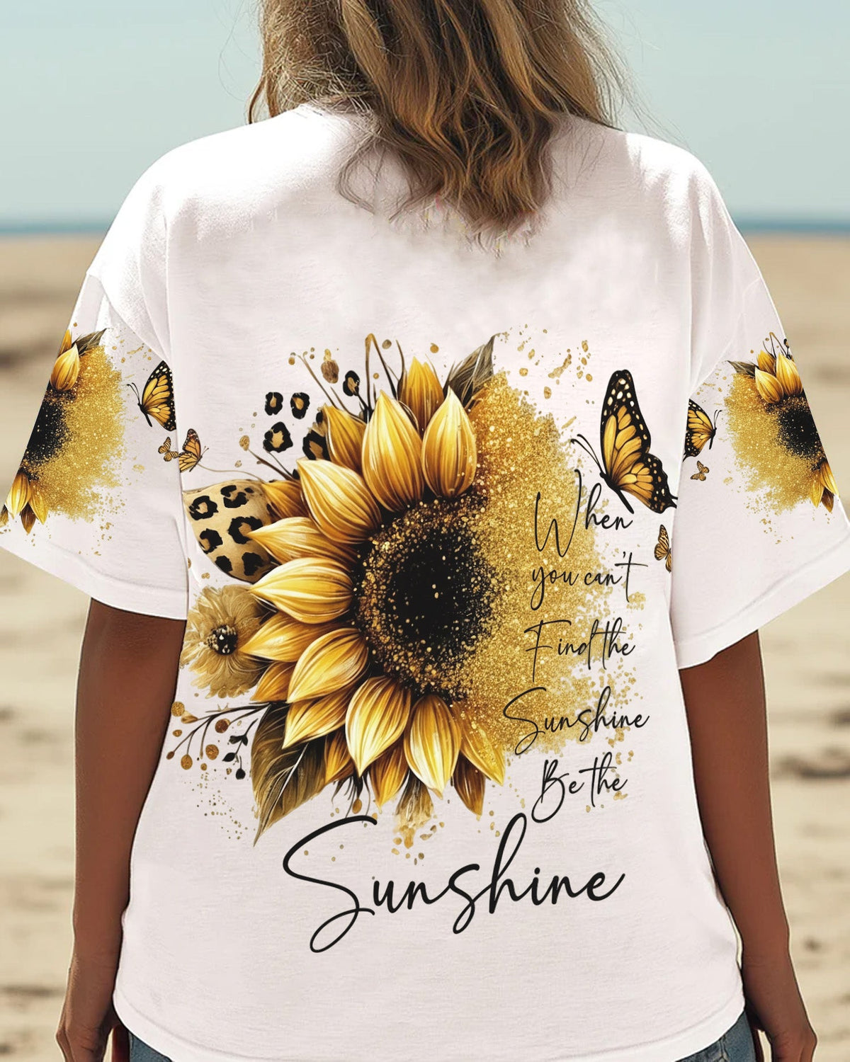 Sunflower Inspirational - Personalized Sunflower All Over Print Shirt