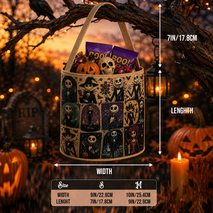 Halloween Skeleton Trick-or-Treat Candy Basket