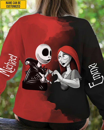 Personalized Couple All Over Print Shirt
