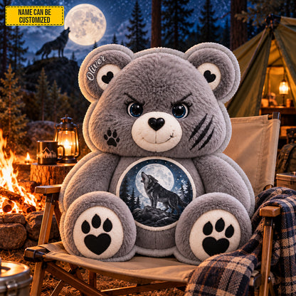 Personalized Bear Wolf Custom Shaped Pillow