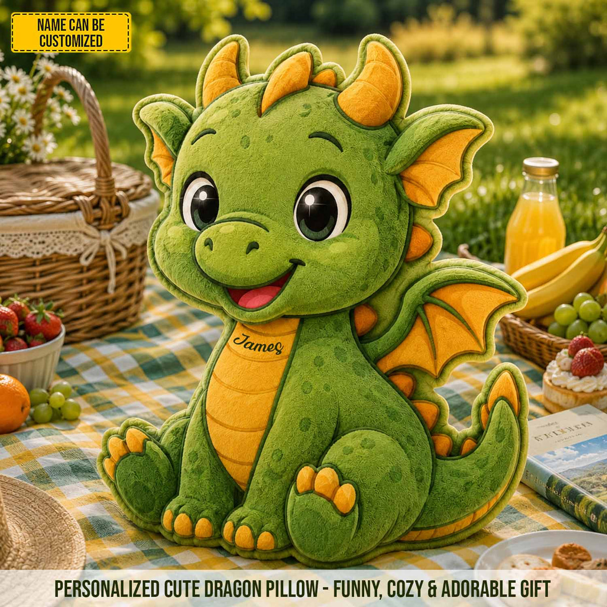 Personalized Cute Dragon Custom Shaped Pillow