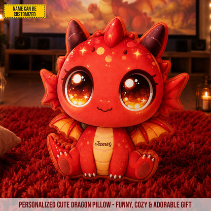 Personalized Cute Dragon Custom Shaped Pillow