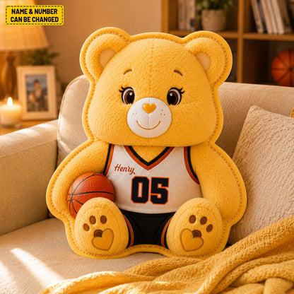 Personalized Bear Basketball Custom Shape Pillow