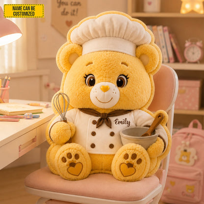Personalized Chef Bear Custom Shape Pillow
