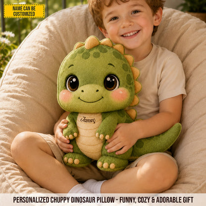 Personalized Cute Dinosaur Custom Shape Pillow
