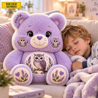 Personalized Bear Owl Custom Shaped Pillow