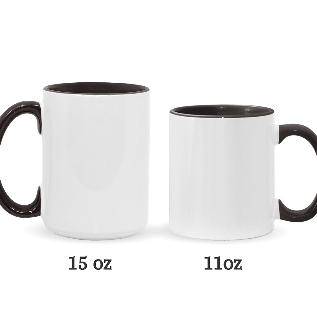 Personalized Highland Cow Floral Accent Mug